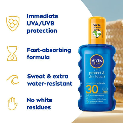 Nivea Sun Protect & Dry Touch Sunscreen Spray SPF30 200ml