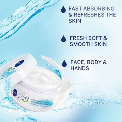 Nivea Refreshingly Soft Moisturising Cream 500ml