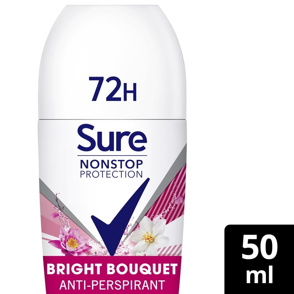 Sure Nonstop Protection 72h Bright Bouquet Anti-Perspirant Deodorant Roll-On 50ml