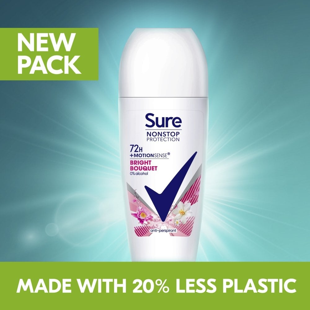 Sure Nonstop Protection 72h Bright Bouquet Anti-Perspirant Deodorant Roll-On 50ml