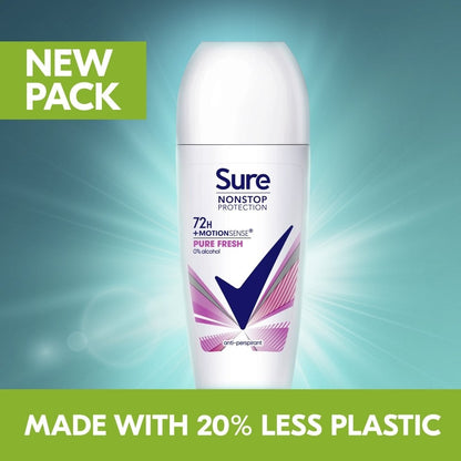 Sure Nonstop Protection 72h Pure Fresh Anti-Perspirant Deodorant Roll-On 50ml