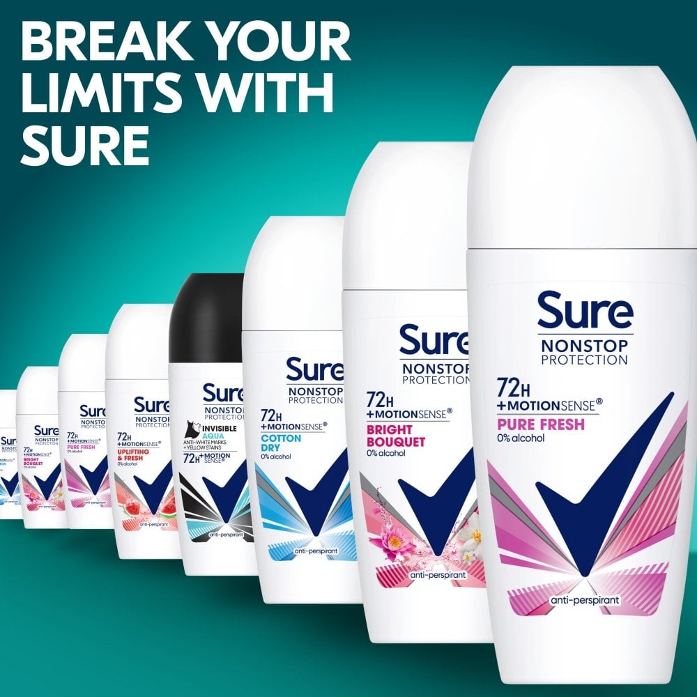 Sure Nonstop Protection 72h Pure Fresh Anti-Perspirant Deodorant Roll-On 50ml