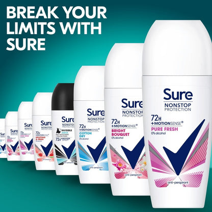 Sure Nonstop Protection 72h Pure Fresh Anti-Perspirant Deodorant Roll-On 50ml