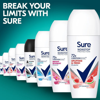 Sure Nonstop Protection 72h Uplifting & Fresh Anti-Perspirant Deodorant Roll-On 50ml
