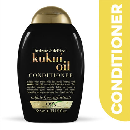 OGX Hydrate & Defrizz+ Kukui Oil Conditioner 385ml