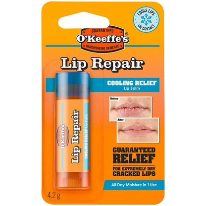 O'Keeffe's Lip Repair Cooling Relief Lip Balm Tube 8ml
