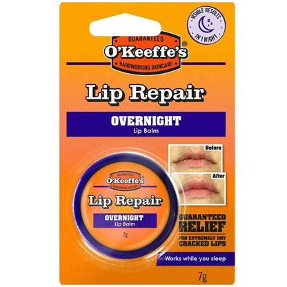 O'Keeffe's Lip Repair Overnight Lip Balm Jar 7g