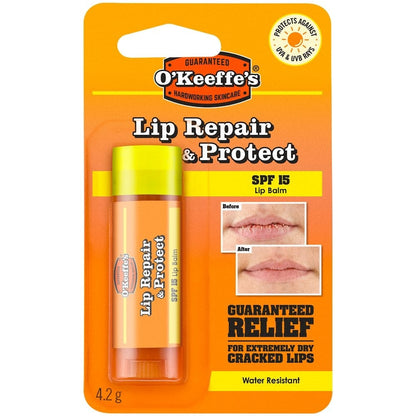 O'Keeffe's Lip Repair & Protect Lip Balm Stick SPF15 4.2g