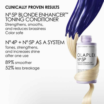 Olaplex Blonde Toning Shampoo No 4P & No 5P Blonde Enhancer Toning Conditioner Twin 2 x 250ml