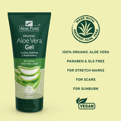 Aloe Pura Organic Aloe Vera Skin Gel 200ml