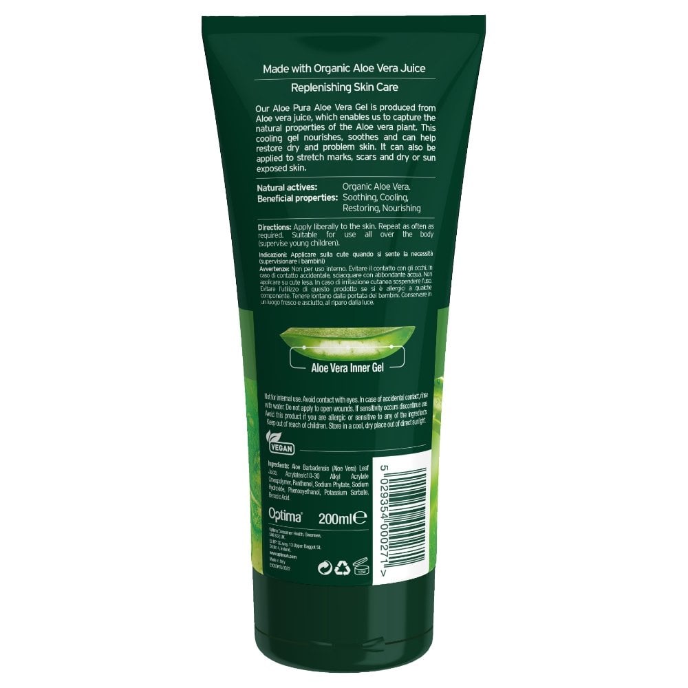 Aloe Pura Organic Aloe Vera Skin Gel 200ml