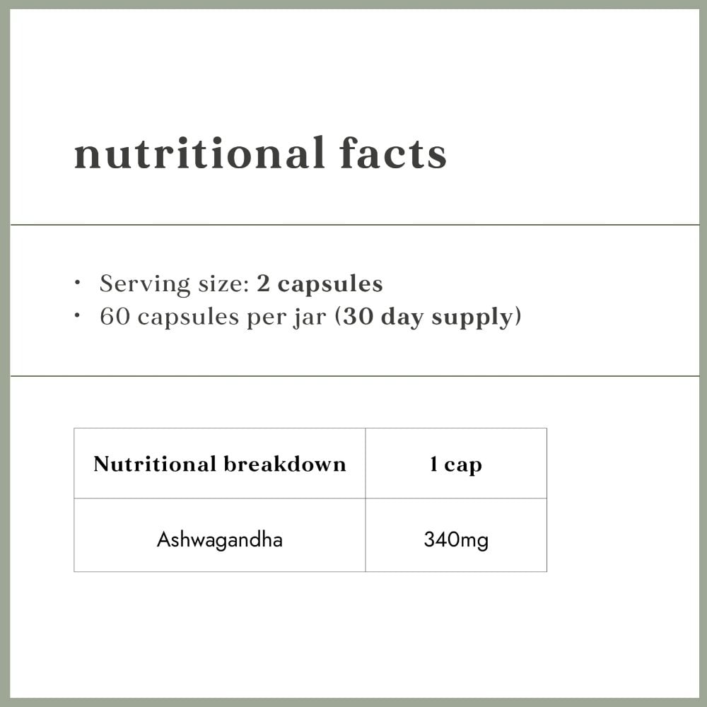 Fushi Organic Ashwagandha 60 Vegan Capsules