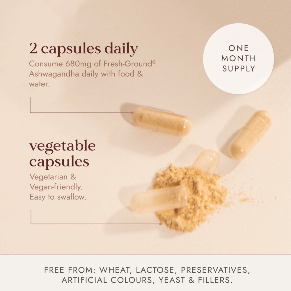 Fushi Organic Ashwagandha 60 Vegan Capsules