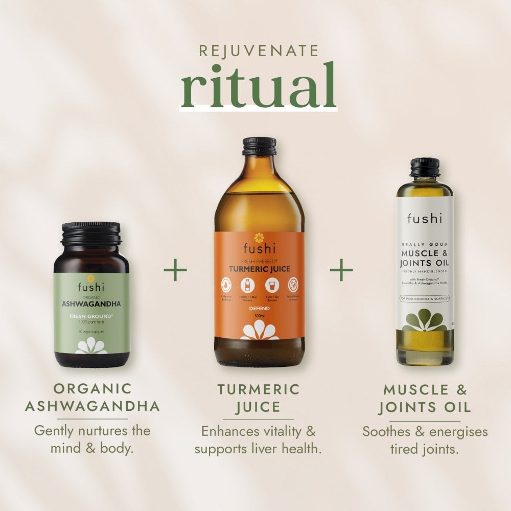 Fushi Organic Ashwagandha 60 Vegan Capsules