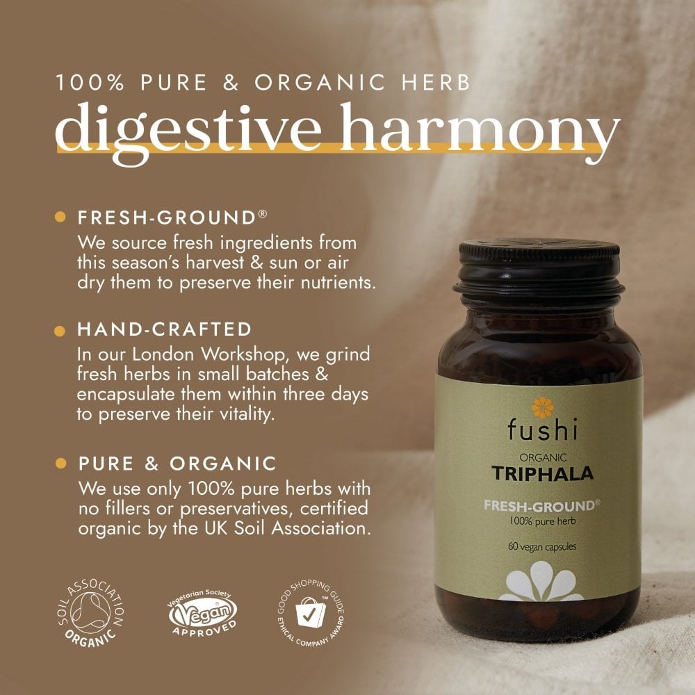 Fushi Organic Triphala 60 Vegan Capsules