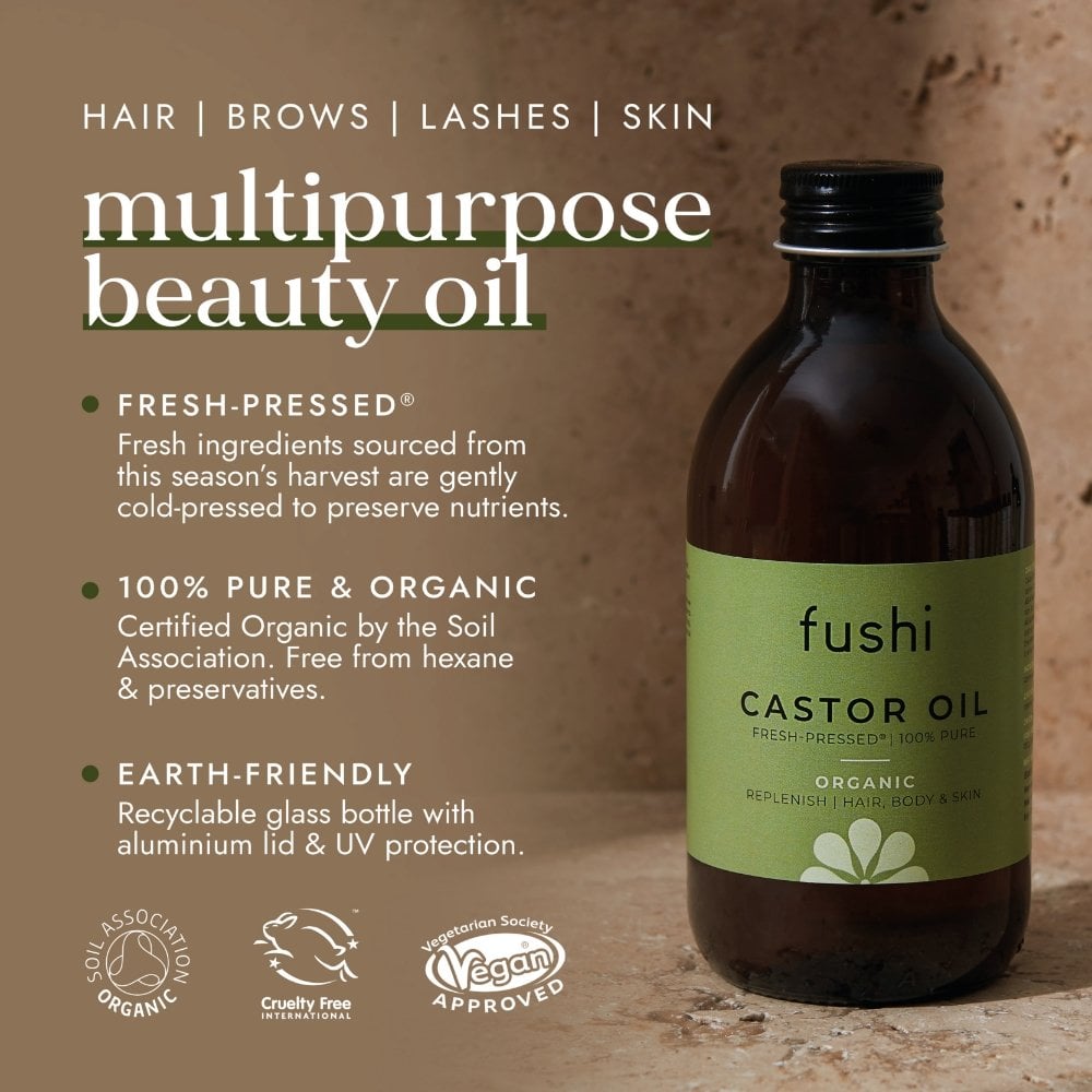 Fushi Organic Fresh-Pressed Castor Oil 250ml