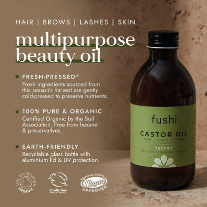 Fushi Organic Fresh-Pressed Castor Oil 250ml