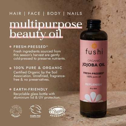 Fushi Organic Fresh-Pressed Jojoba Oil 100ml