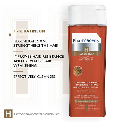 Pharmaceris H H-Keratineum Concentrated Strengthening Shampoo 250ml