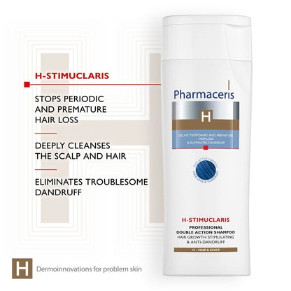 Pharmaceris H H-Stimuclaris Double Action Hair Growth Stimulating & Anti-Dandruff Shampoo 250ml