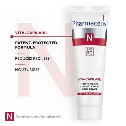 Pharmaceris N Vita-Capilaril Moisturising Face Cream SPF20 50ml