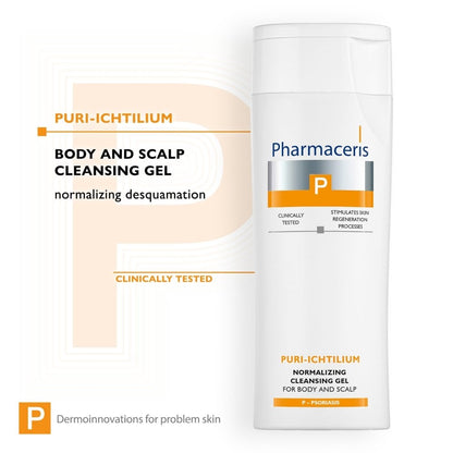 Pharmaceris P Puri-Ichtilium Normalising Cleansing Gel for Body & Scalp Psoriasis 250ml