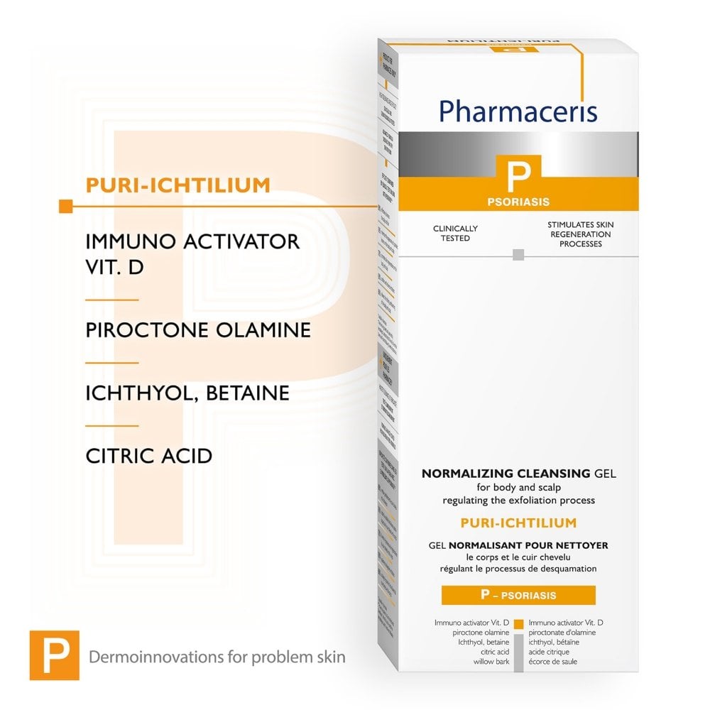 Pharmaceris P Puri-Ichtilium Normalising Cleansing Gel for Body & Scalp Psoriasis 250ml
