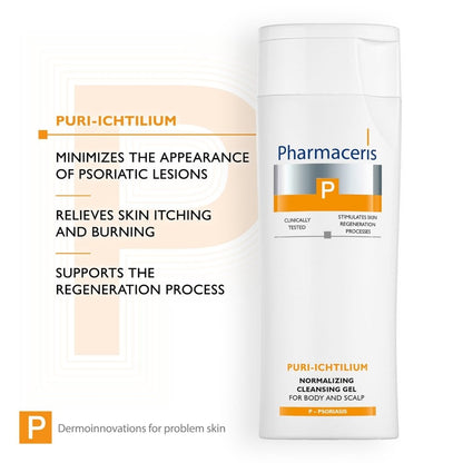 Pharmaceris P Puri-Ichtilium Normalising Cleansing Gel for Body & Scalp Psoriasis 250ml