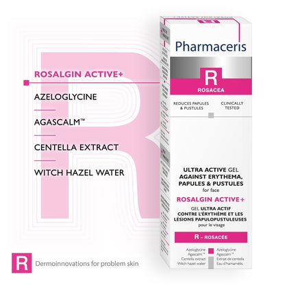 Pharmaceris R Rosacea Rosalgin Active+ Ultra Active Face Treatment Gel 30ml