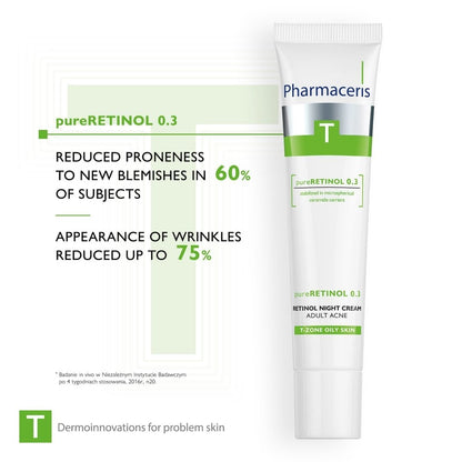 Pharmaceris T Pure 0.3 Anti-Acne Retinol Night Cream 40ml