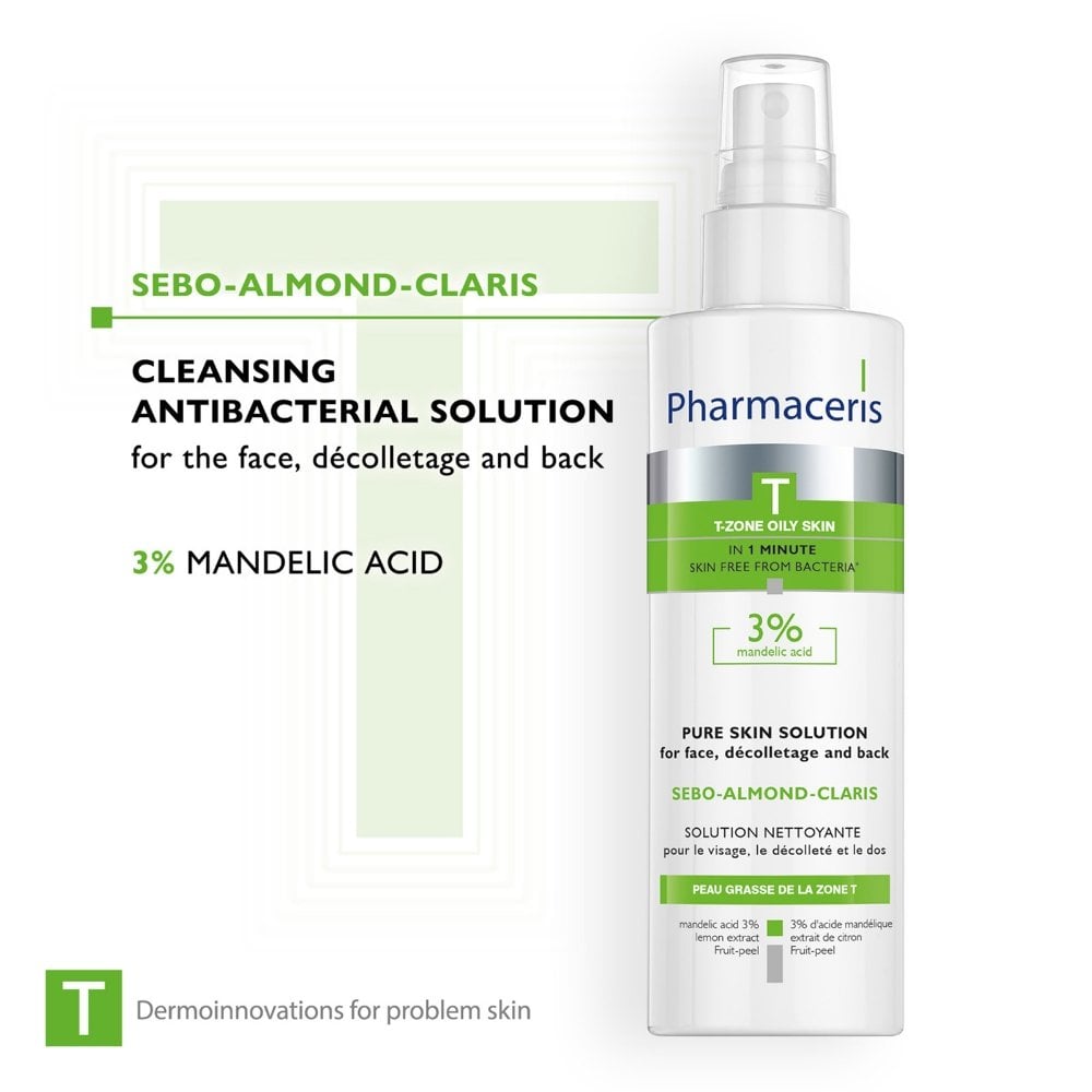 Pharmaceris T Sebo-Almond Claris Bacteriostatic Pure Skin Solution 190ml