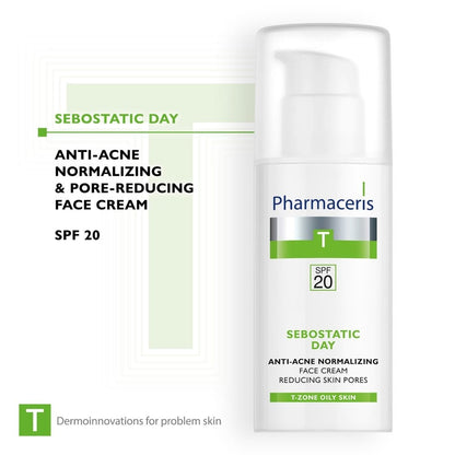 Pharmaceris T Sebostatic Day Anti-Acne Normalising Face Cream SPF20 50ml