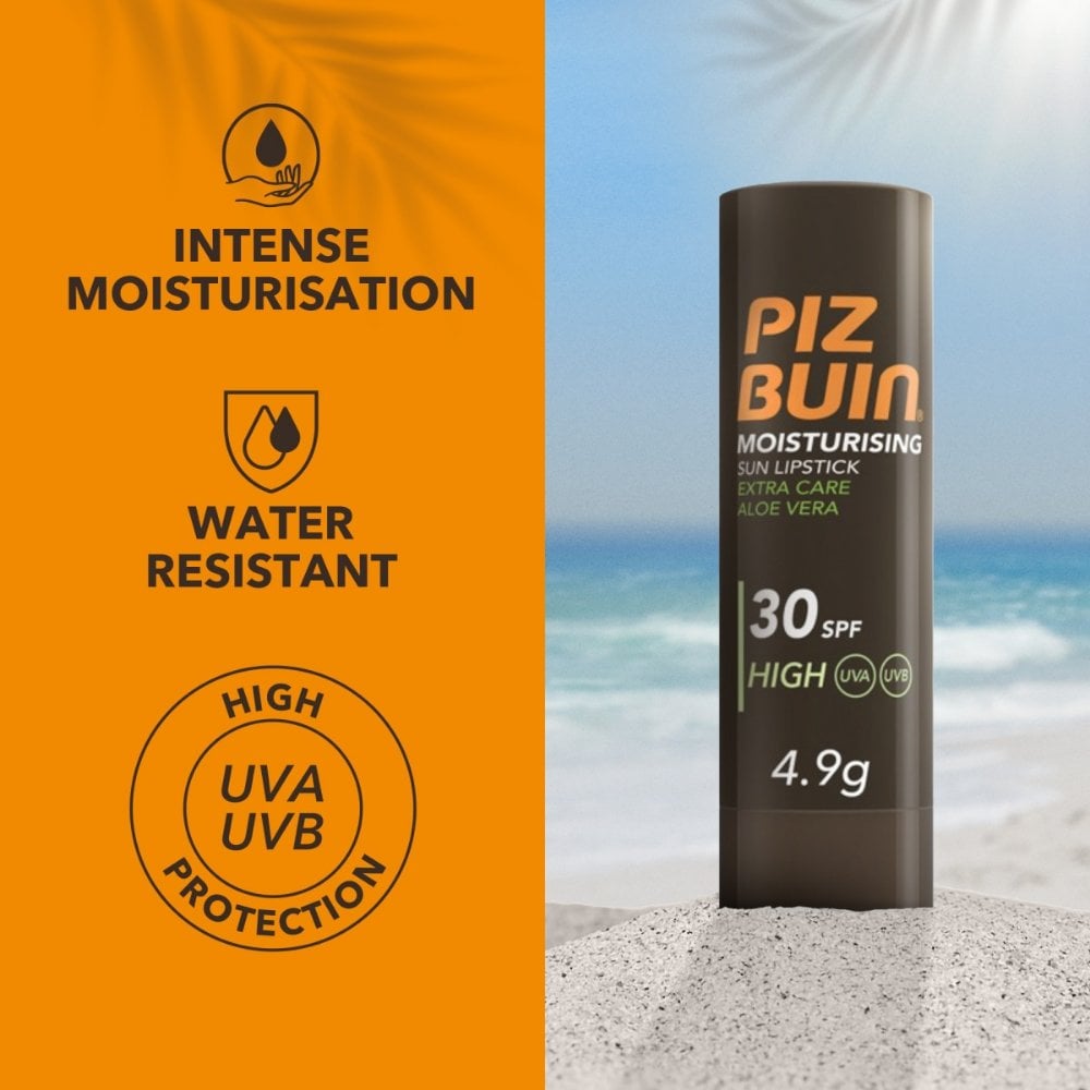 Piz Buin Moisturising Sun Lipstick Extra Care Aloe Vera SPF30 4.9g