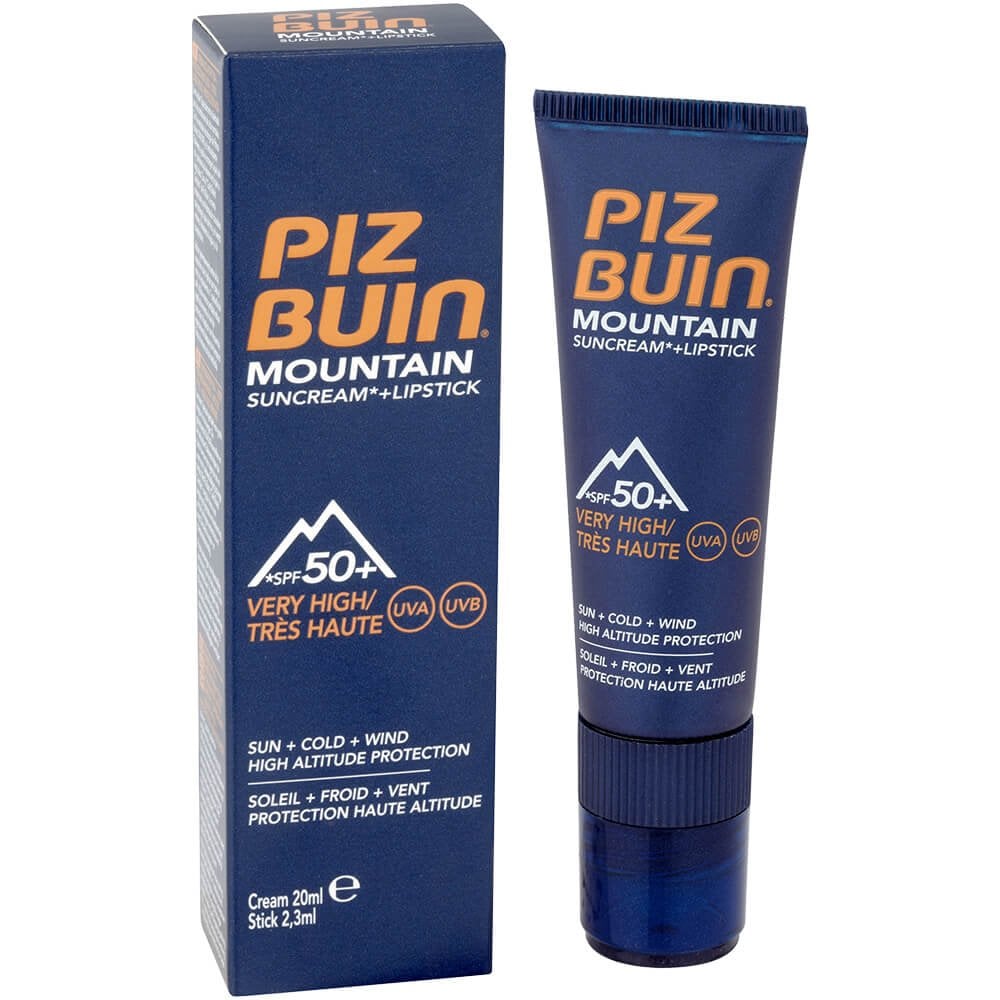 Piz Buin Mountain Sun Cream & Lipstick SPF50+ 20ml
