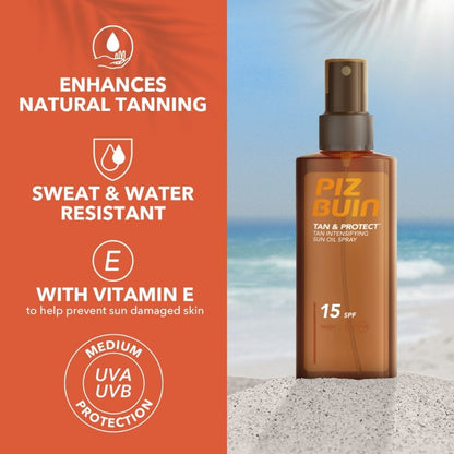 Piz Buin Tan & Protect Oil SPF15 150ml