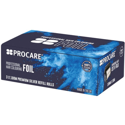 Procare Premium Silver Hair Foil 100mm x 100mtr Case of 3