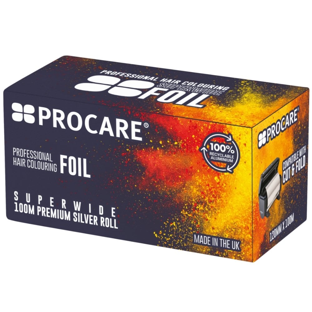 Procare Premium Superwide Silver Hair Foil 120mm x 100mtr