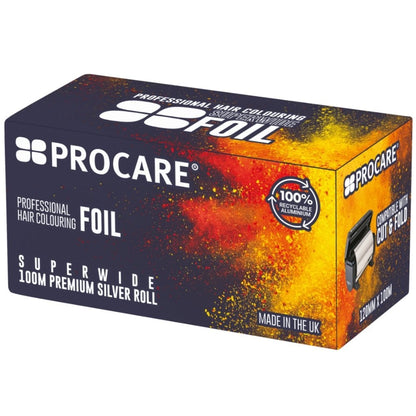Procare Premium Superwide Silver Hair Foil 120mm x 100mtr