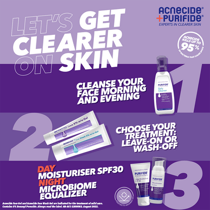 Acnecide + Purifide Purifide Leave-on Spot Treatment with Benzoyl Peroxide Twin Pack 2 x 15g