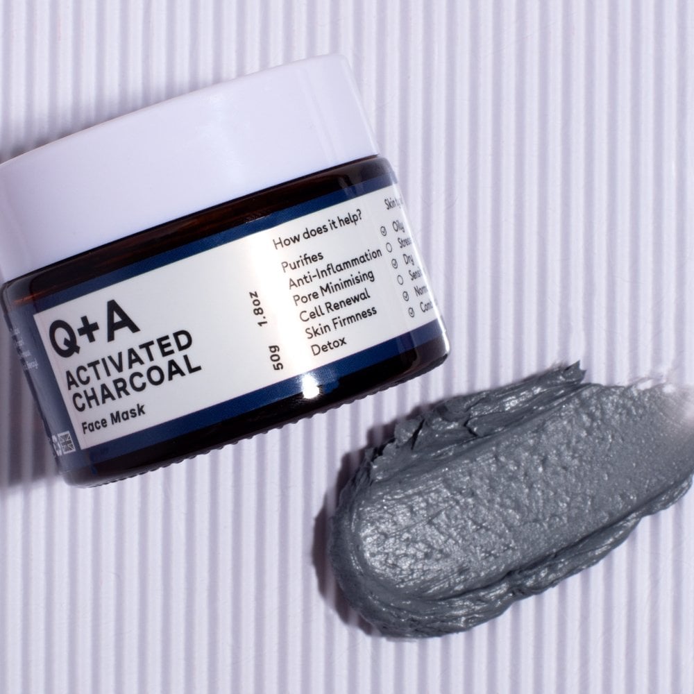 Q+A Activated Charcoal Face Mask 50g