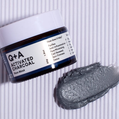 Q+A Activated Charcoal Face Mask 50g