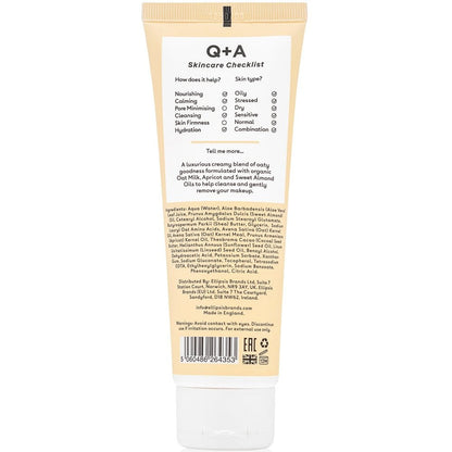 Q+A Oat Milk Cream Cleanser 125ml
