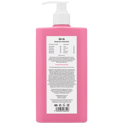 Q+A Vitamin A, C & E Cleansing Shower Oil 250ml
