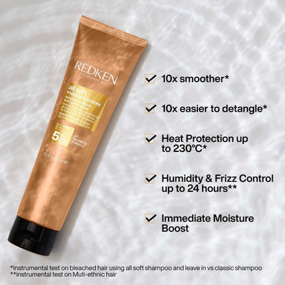 Redken All Soft Moisture Restore Leave-In Treatment 150ml