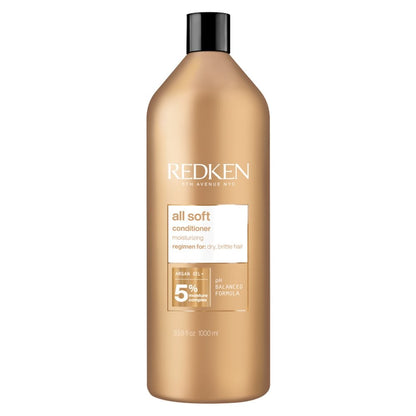 Redken All Soft Moisturising Shampoo & Conditioner Twin 2 x 1000ml