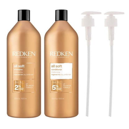 Redken All Soft Moisturising Shampoo & Conditioner Twin 2 x 1000ml