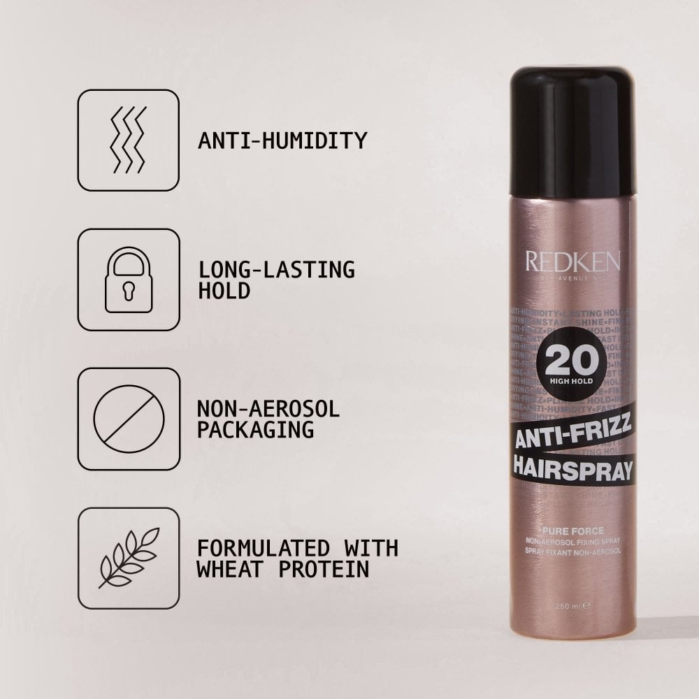 Redken Pure Force Anti-Frizz 20 Hairspray 250ml
