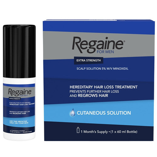 Regaine For Men 5% Extra Strength Regrowth Scalp Solution 1 Month Supply