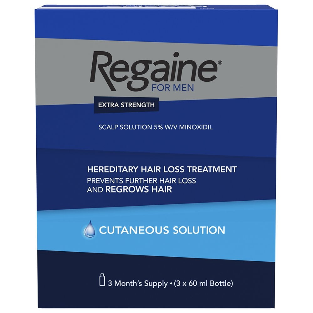 Regaine For Men 5% Extra Strength Regrowth Scalp Solution 3 Month Supply