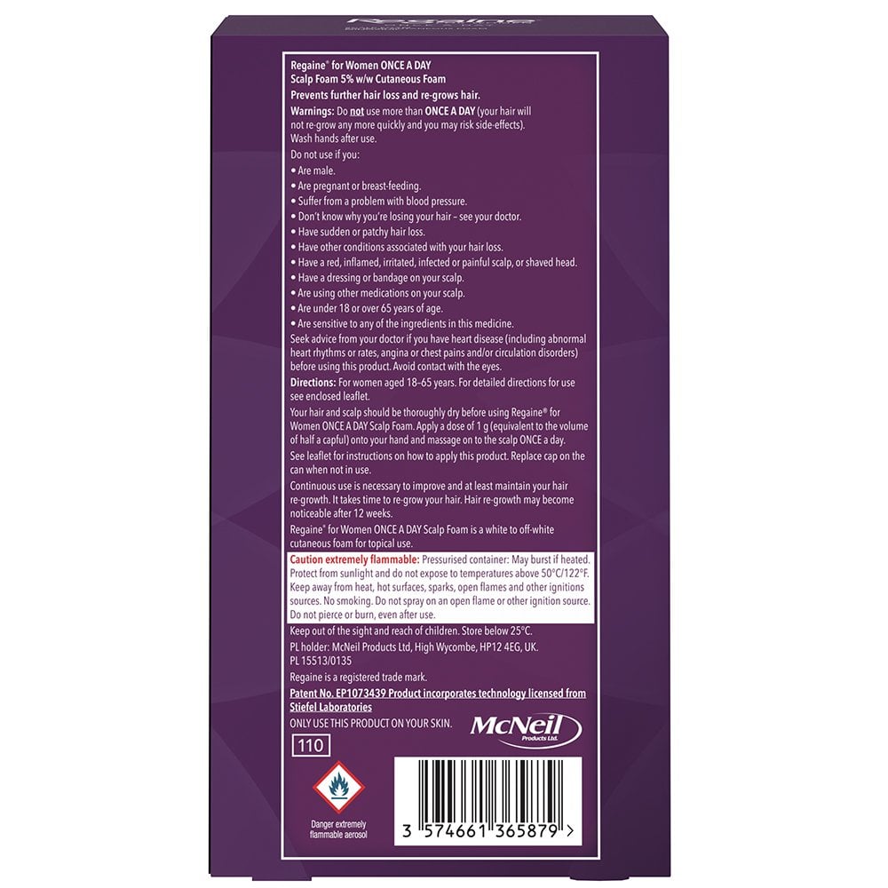 Regaine For Women 5% Scalp Foam 4 Months Supply